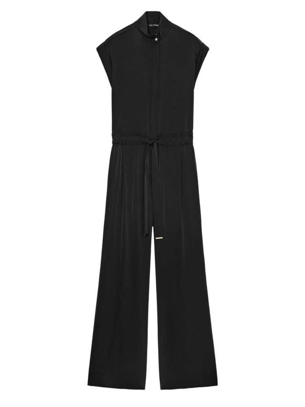 NWT Zara  Wide-Leg Jumpsuit with Tie Waist